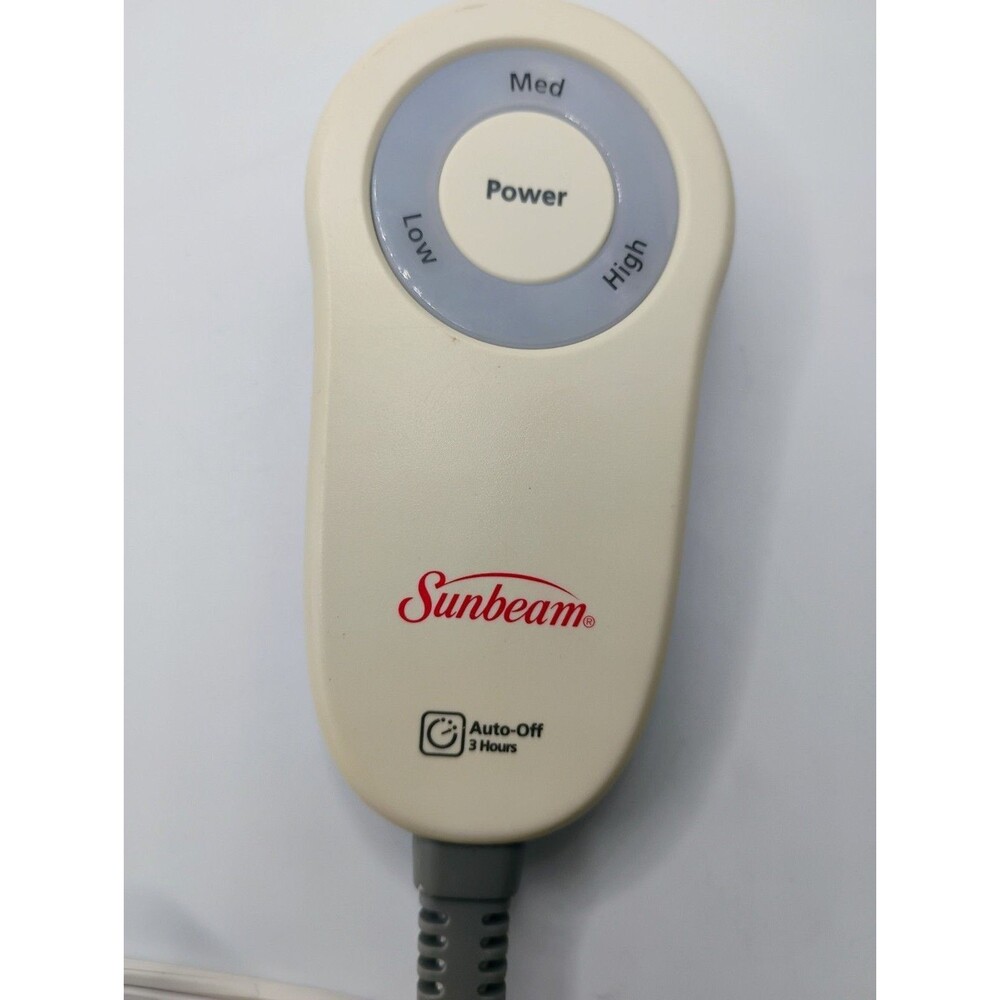 Sunbeam Style M85AP 3-Prong Electric Heated Blanket Control Controller Tested